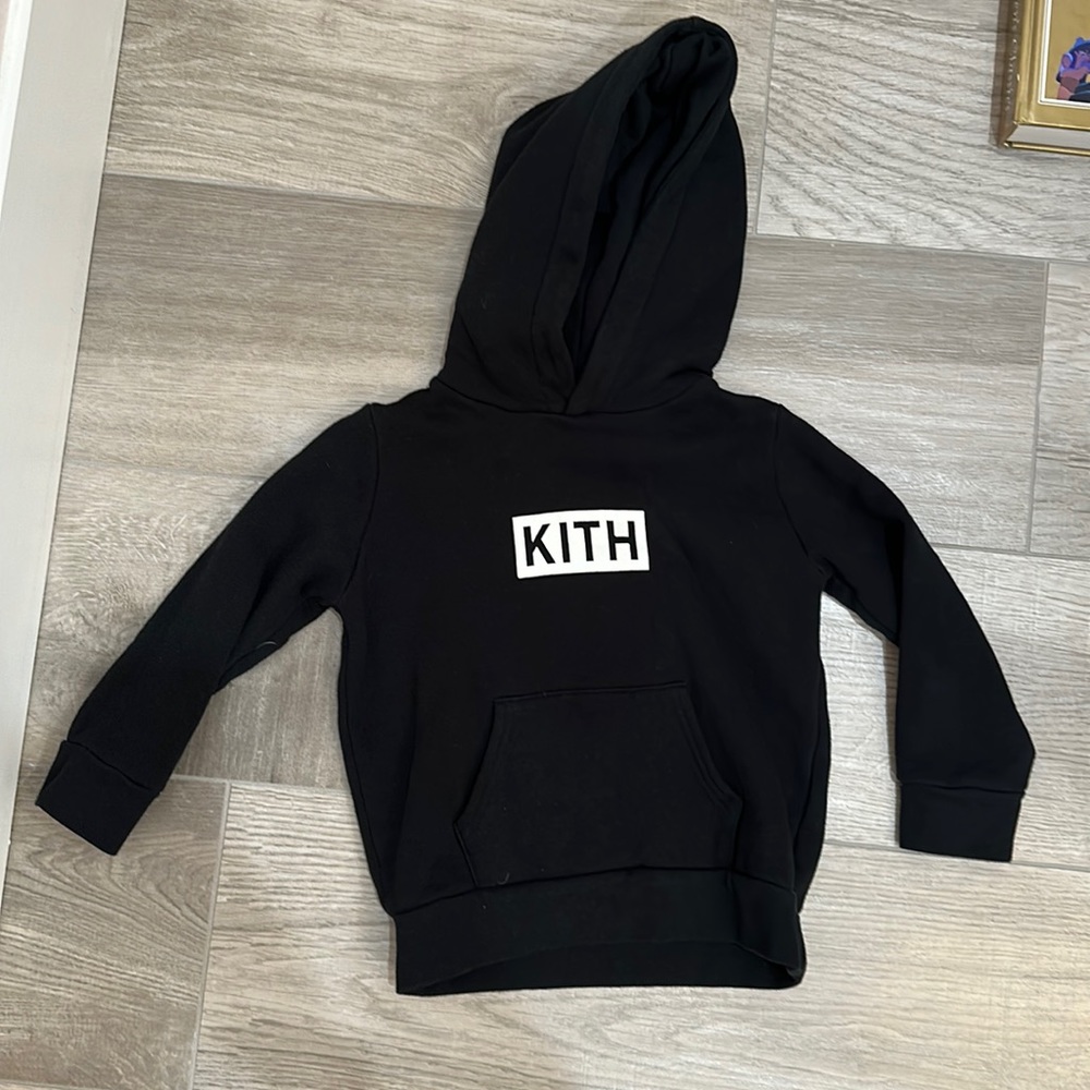 Kith kids sweatshirt hoodie black size 4 - 5